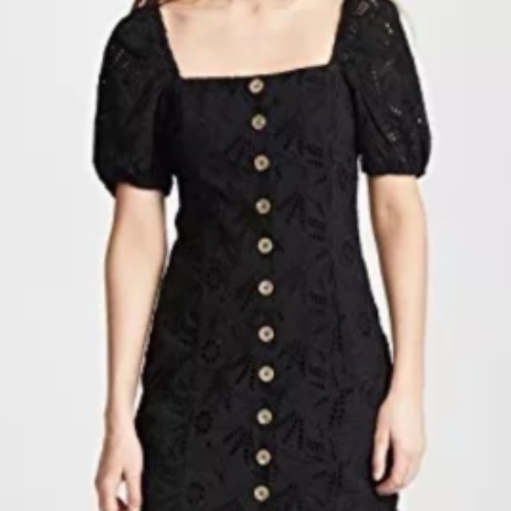 NWOT Free People Black Daniella Mini Dress Small